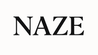 Black 'NAZE' text on a white background